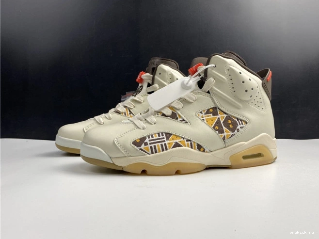 Rep Onekick Jordan (2020) CZ4152-100 Brown Sail 6 AIR Quai54 Retro 0810